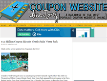 Tablet Screenshot of couponwebsitedirectory.com
